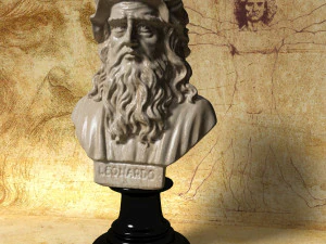 busto di leonardo da vinci Modello 3D