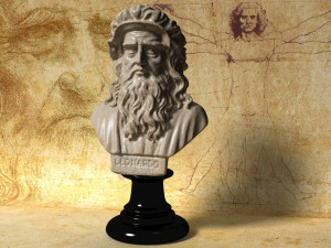 leonardo da vinci bust 3D 모델