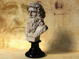 leonardo da vinci bust 3D 모델