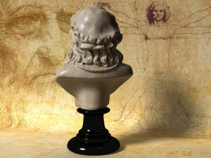 leonardo da vinci bust 3D 모델