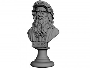 leonardo da vinci bust 3D 모델