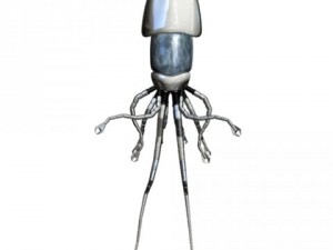robot squid rigged 3D मॉडल