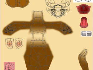 cartoon ferret rigged 3D Model