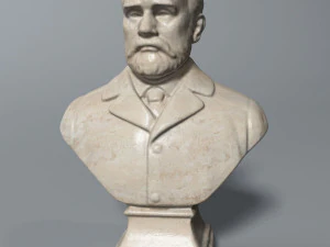 ゾラの胸像 3Dモデル