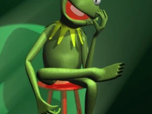 kermit the frog rigged 3D Model