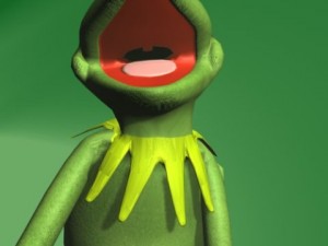 kermit the frog rigged 3D Модель