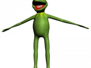 kermit the frog rigged 3D Модель