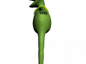 kermit the frog rigged 3D Модель