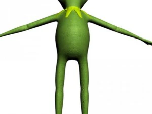 kermit the frog rigged 3D Model