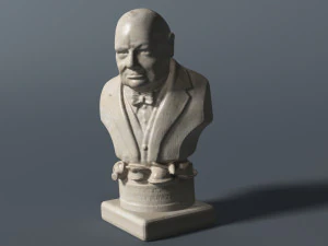 winston churchill bust 3D Model
