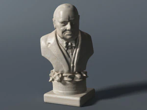 winston churchill bust 3D Model