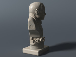 winston churchill bust 3Dモデル