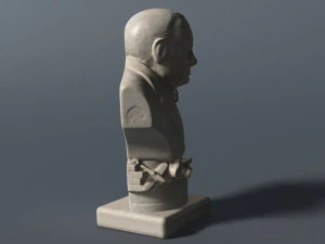winston churchill bust 3D Model