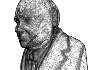 winston churchill bust 3D Model