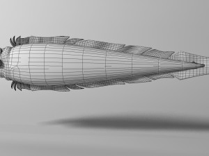 cartoon moray eel rigged Modelo 3D