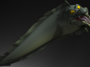 cartoon moray eel rigged Modelo 3D