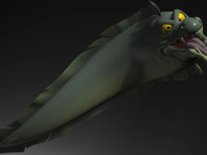 cartoon moray eel rigged 3D Model