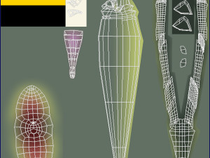 cartoon moray eel rigged Modelo 3D