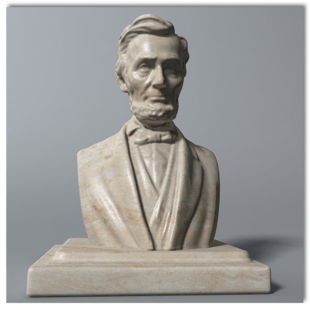 abraham lincoln bust Modelo 3D .c4d .max .obj .3ds .fbx .stl .blend 