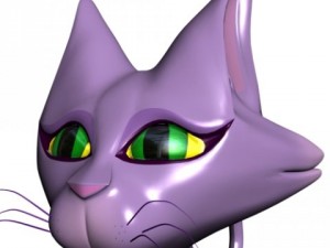 lady cat rigged 3Dモデル