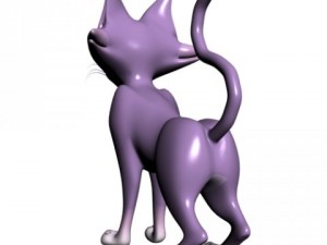 lady cat rigged 3Dモデル