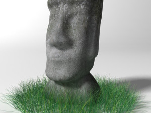 moai statue Modelo 3D