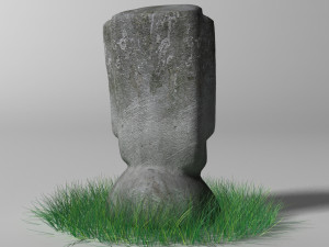 moai statue 3D 모델