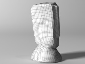 moai statue 3D 모델