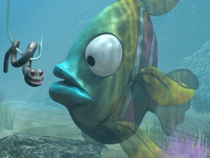 cartoon exotic fish rigged 3D Модель