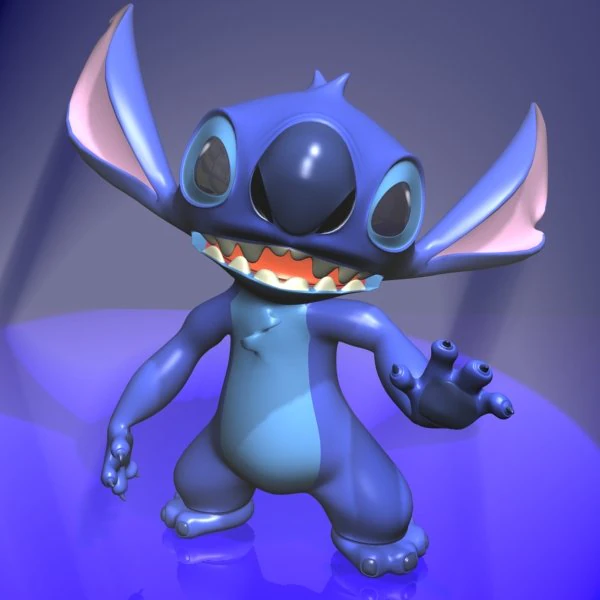stitch rigged 3D Model .c4d .max .obj .3ds .fbx .stl .blend 