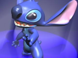 stitch rigged 3D Model