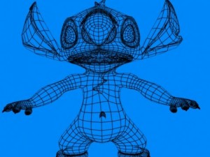 stitch rigged 3D Model