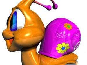 seventies snail rigged 3D Model