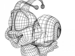 seventies snail rigged 3D Model