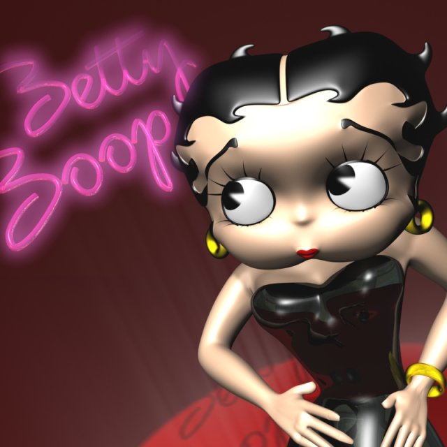 betty boop 3d rigged 3D Model .c4d .max .obj .3ds .fbx .stl .blend 