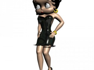 betty boop 3d rigged 3D Model