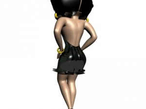 betty boop 3d rigged 3D Model