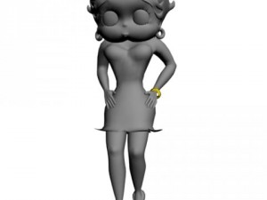 betty boop 3d rigged 3D Model