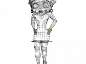 betty boop 3d rigged 3D Model