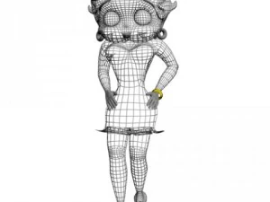 betty boop 3d rigged 3D Model