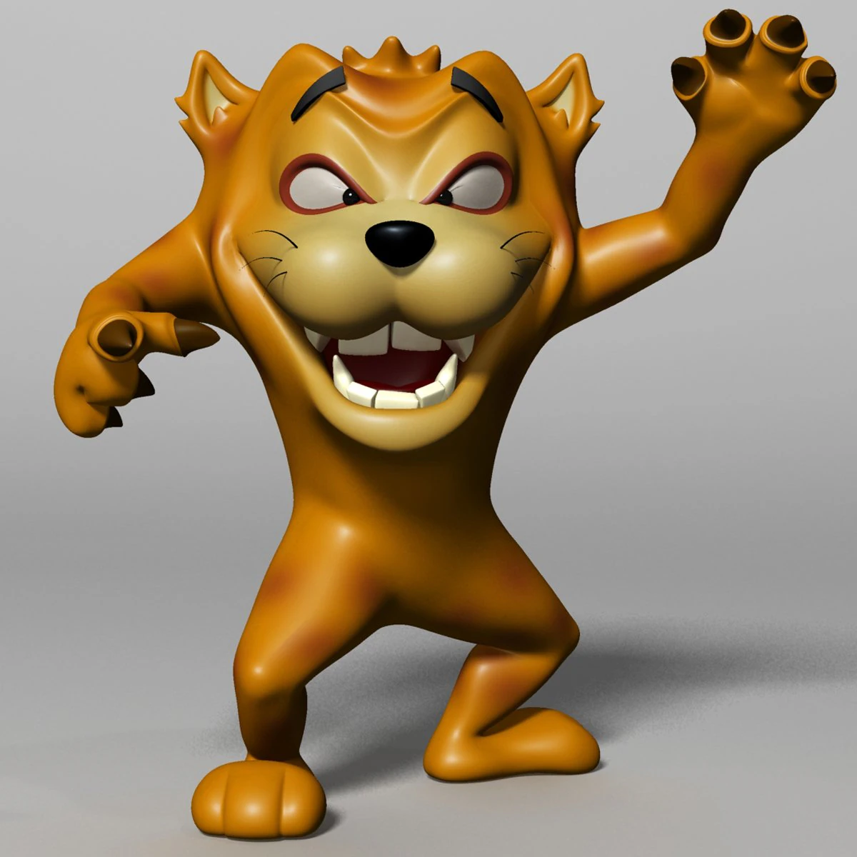 cartoon beast rigged 3D Model .c4d .max .obj .3ds .fbx .stl .blend 