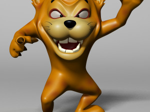 cartoon beast rigged Modelo 3D