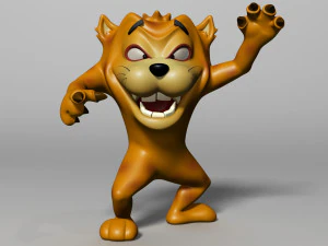cartoon beast rigged 3D Model
