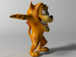 cartoon beast rigged 3D Model