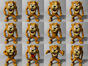 cartoon beast rigged Modelo 3D
