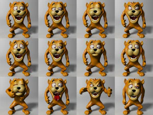 cartoon beast rigged 3D Model