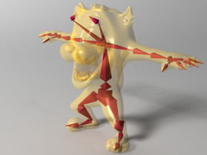 cartoon beast rigged Modelo 3D
