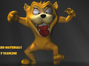 cartoon beast rigged Modelo 3D