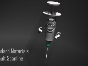 cartoon syringe rigged Modelo 3D