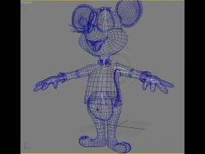 topo verde truccato Modello 3D